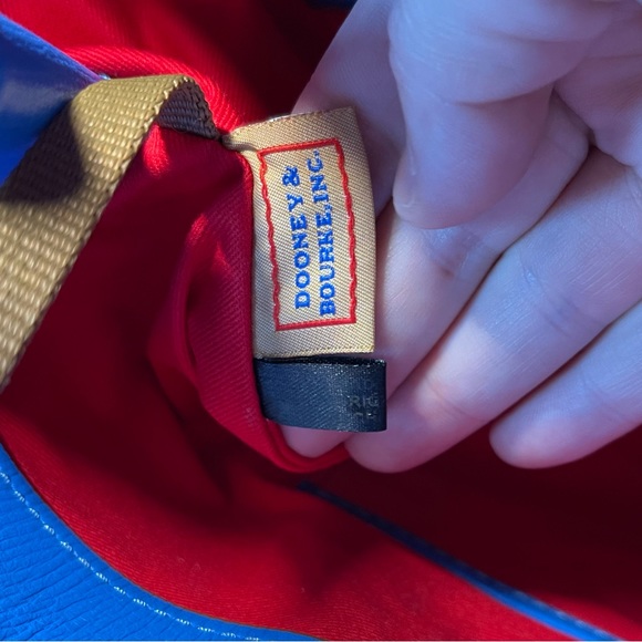 Dooney and Bourke - Blue Bag with Red interior- Like new condition - Picture 13 of 16